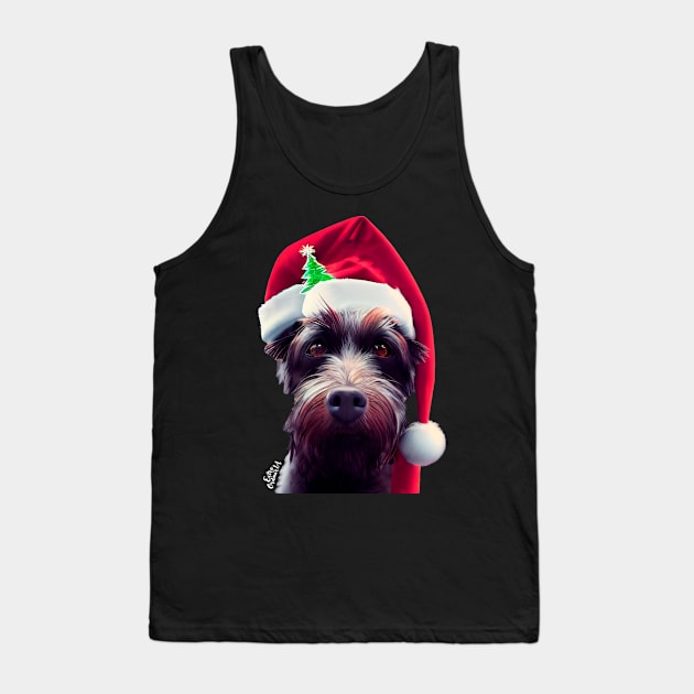 Christmas Funny dog Tank Top by extraordinar-ia